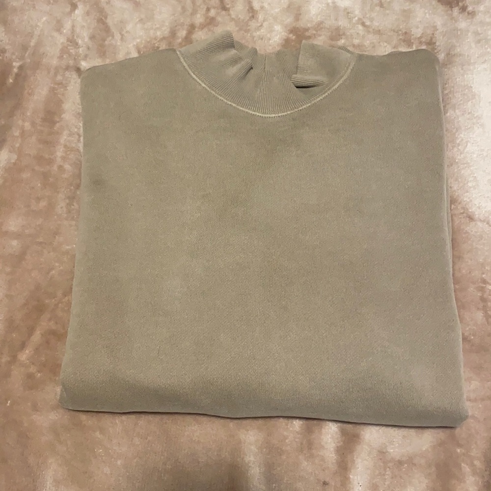TNA Cozy Fleece Boyfriend Mock Neck sweatshirt